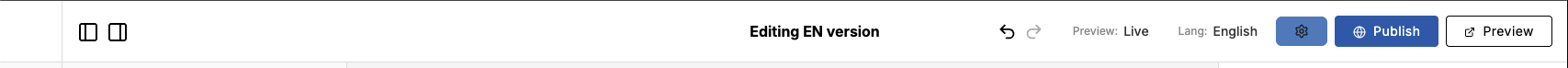 Editor top bar showing the Change Preview State and language selectors